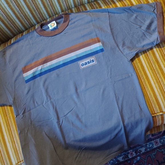 Shirts | Vintage 9s Oasis Ringer Tshirt 